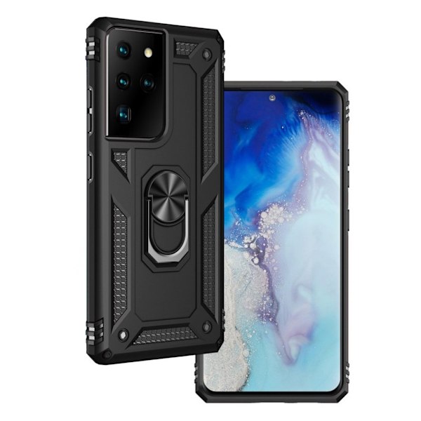 Bofink Combat Samsung Galaxy S21 Ultra 5G kotelot - Musta Black