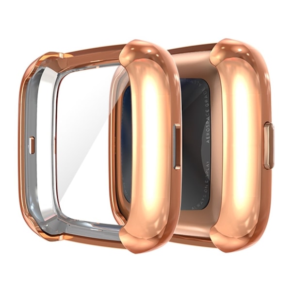 Fitbit Versa 2 galvanointikotelo - Ruusukulta Pink