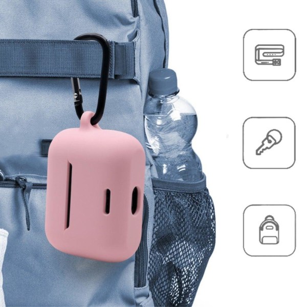 TOZO NC2 silicone case with carabiner - Pink Pink