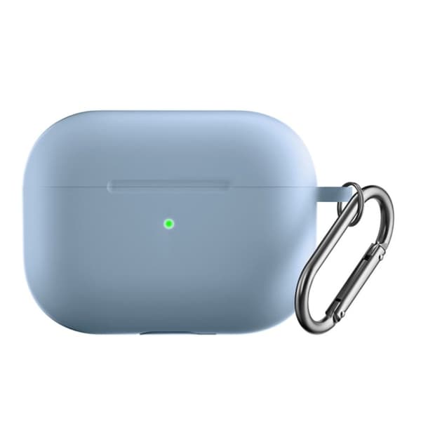 AirPods Pro 2 silikoneetui med spænde - Babyblå Blue