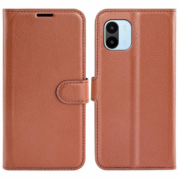 Klassisk Xiaomi Redmi A1 Flip Etui - Brun Brown