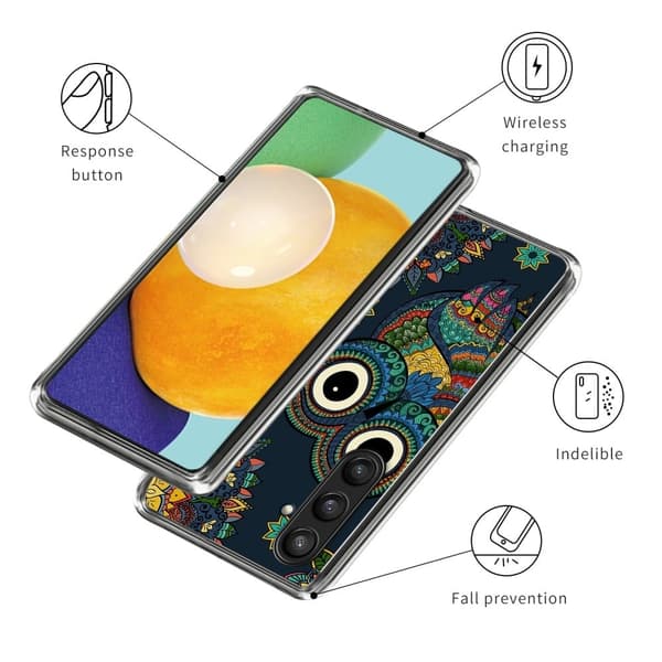 Deco Samsung Galaxy S24 deksel - Ugle Multicolor