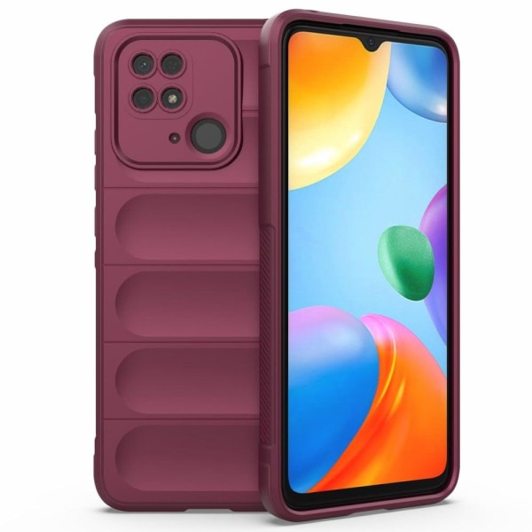 Mjukt greppformat Xiaomi Redmi 10C skal - Röd Röd