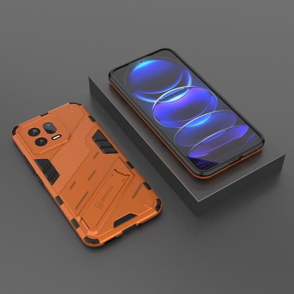 Stöttåligt Xiaomi 13 hybridskal - Orange Orange