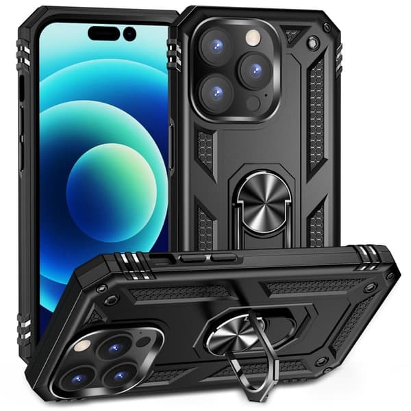 Bofink Combat iPhone 14 Pro Max Etui - Svart Black