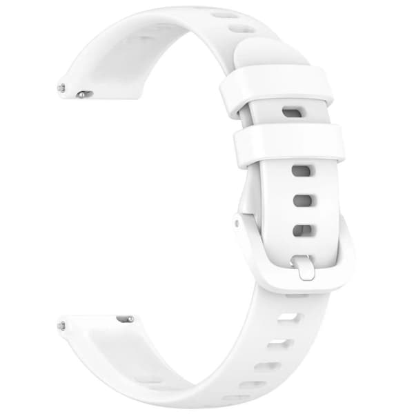 Keep B4 Silicone Watch Band Adjustable Wrist Strap Replacement - Hvid White