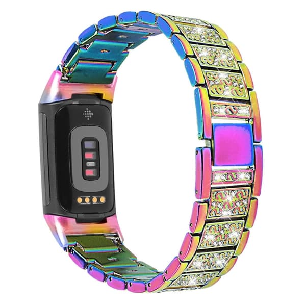 Fitbit Charge 5 bling strassikivikellon hihna - Monivärinen Multicolor