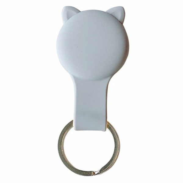 AirTags søte katteøretrekk - Grå / Grå Silver grey