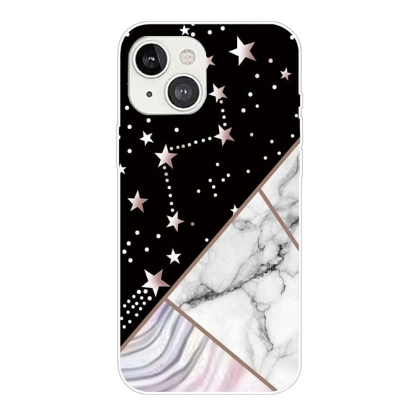 Marble design iPhone 14 Plus cover - Konstellation Marmor Flise Multicolor