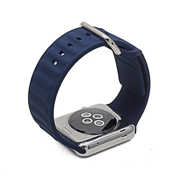 Apple Watch Series 6 / 5 44mm silikoneurrem i cool stil - Blå Blue