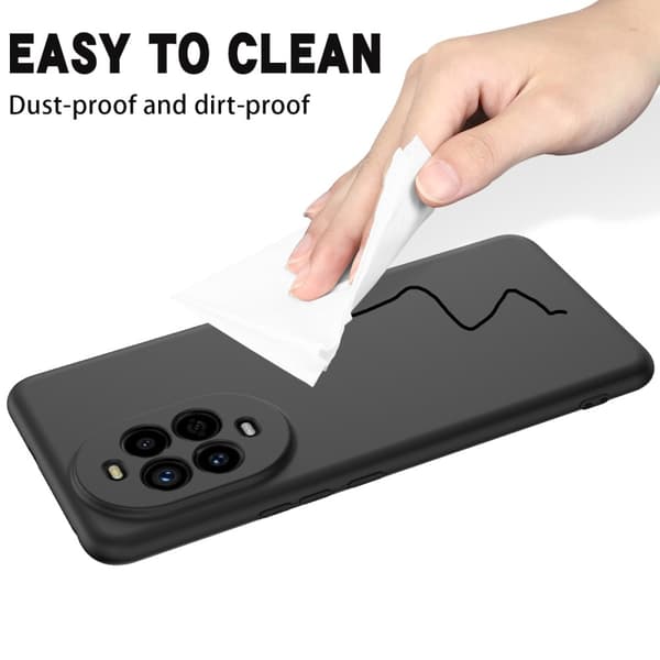 Matte Liquid Huawei nova 13 Pro silikone cover - Sort Black