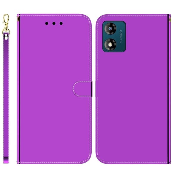 Mirror Motorola Moto E13 Läppäkotelo - Violetti Purple