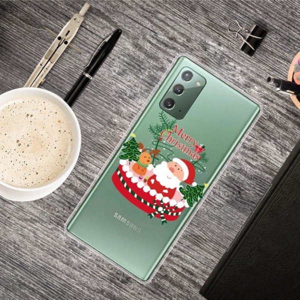 Christmas Samsung Galaxy Note 20 case - Santa and Moose Multicolor