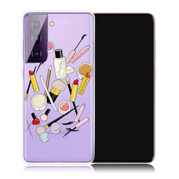 Deco Samsung Galaxy S21 Plus Etui - Cosmetics Multicolor