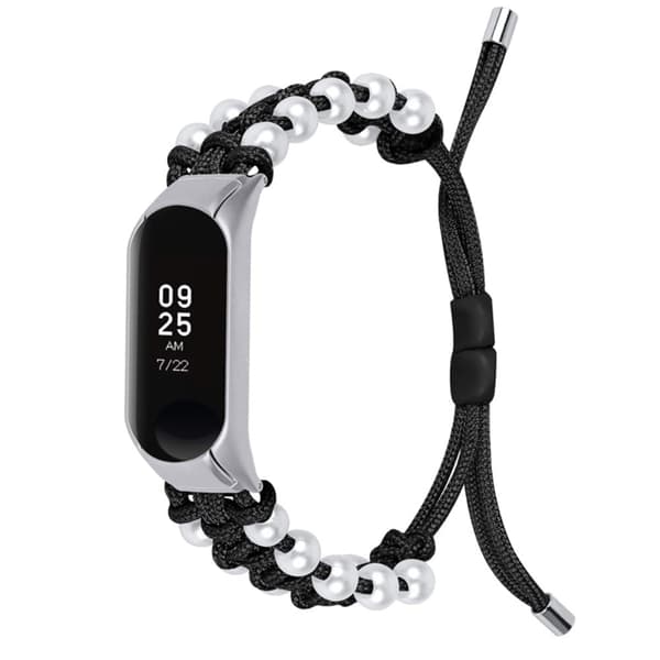Xiaomi Mi Band 7 nylon stilfuld urrem - Sort Black
