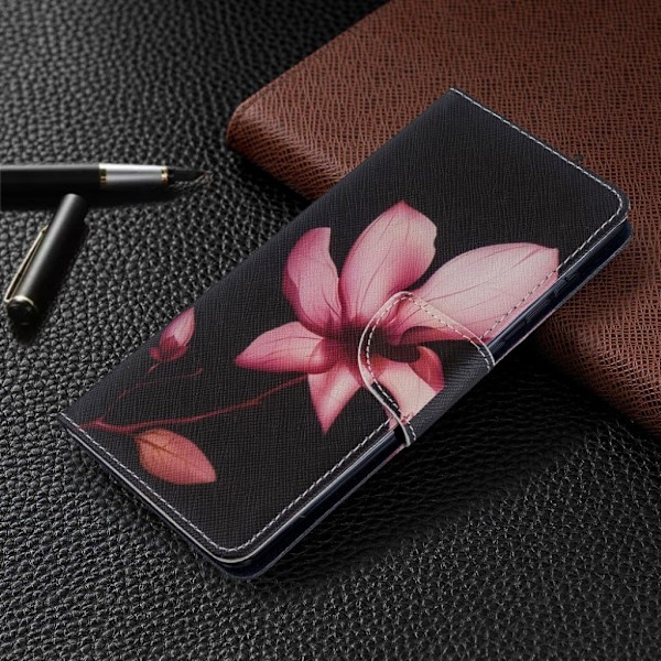 Wonderland Samsung Galaxy A71 etui – Rød Blomst Multicolor