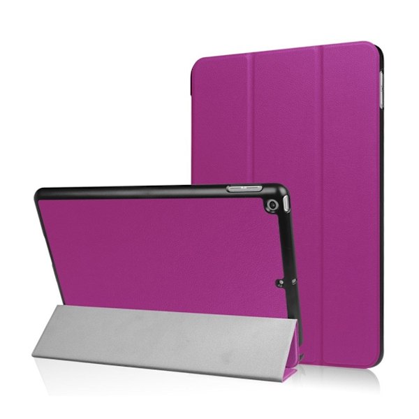 iPad (2017) Tri-Fold PU Lær Etui - Lilla Purple