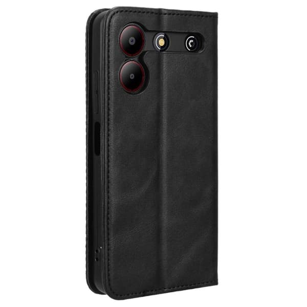 Bofink Vintage ZTE Blade A54 nahkakotelo - Musta Black
