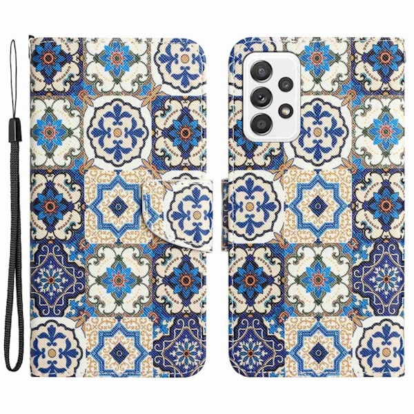 Wonderland Samsung Galaxy A53 5G flip etui - Retro Totem Multicolor