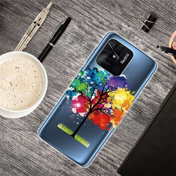Deco Xiaomi Redmi 10C skal - Färgglatt Träd multifärg