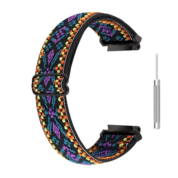 Amazfit T-Rex 2 urrem af nylon i etnisk stil - Lilla Purple