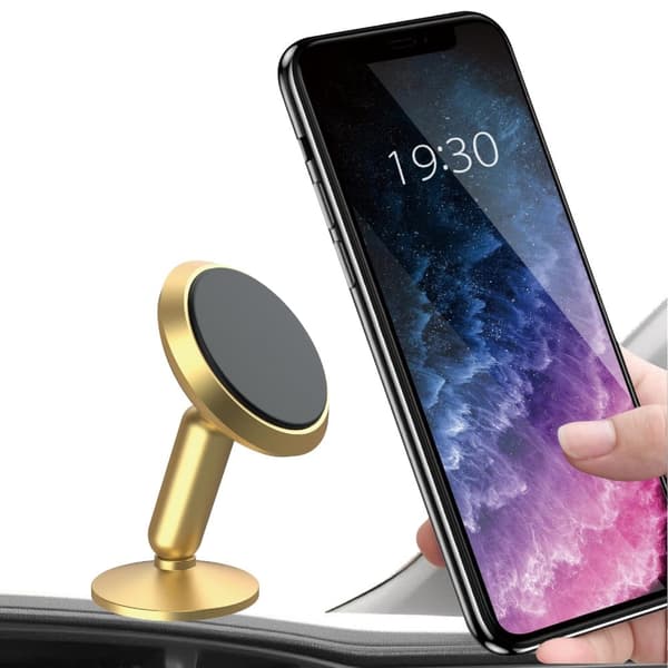 Universaali UN-100 pyörivä magneettinen puhelimen pidike Gold