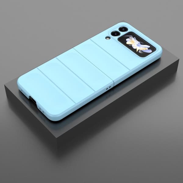 Blødt grebsformet Samsung Galaxy Z Flip4 cover - Babyblå Blue