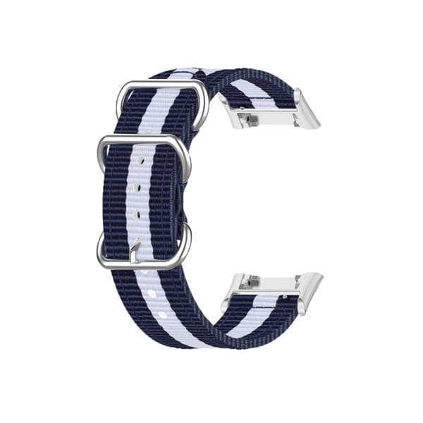 Oppo Watch Free nylonklokkerem - Blå / Hvit Blue