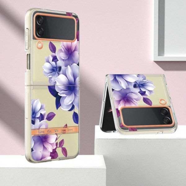 Super Slim og Holdbart Blødtcover til Samsung Galaxy Z Flip4 - H Purple