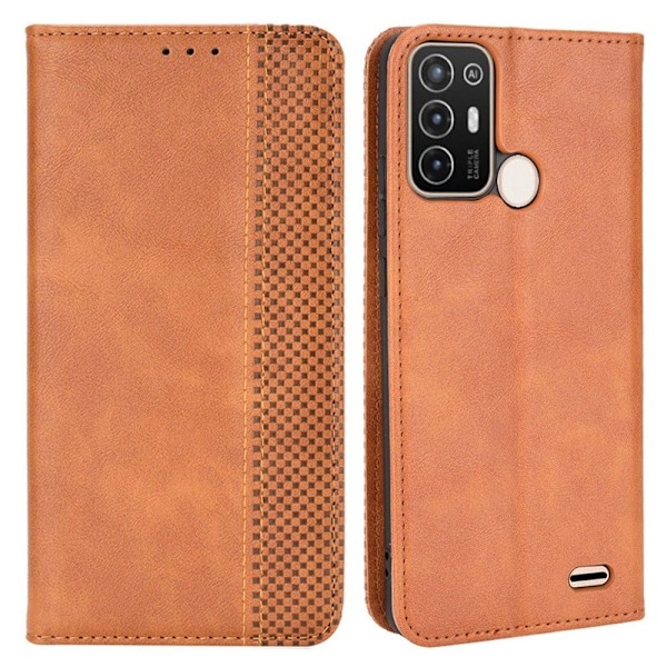 Bofink Vintage ZTE Blade A52 nahkakotelo - Ruskea Brown