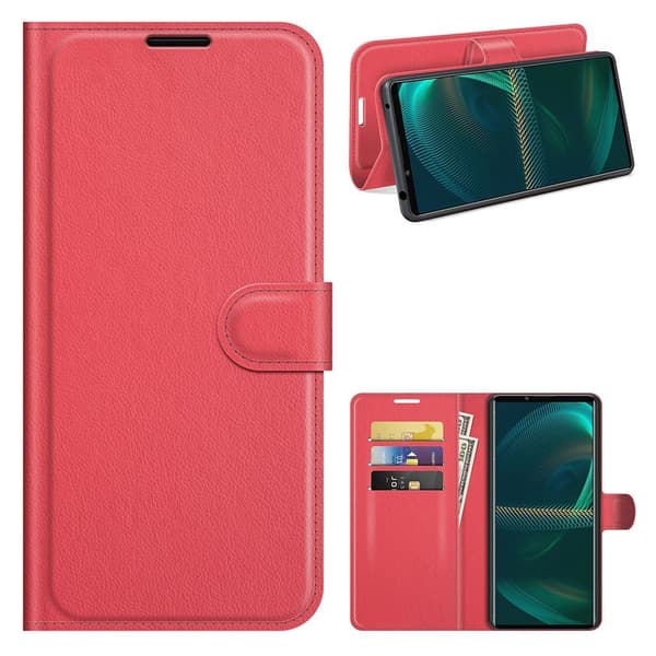 Classic Sony Xperia 5 III Flippetui - Rød Red