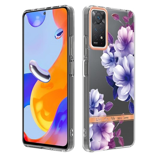 Supertyndt og holdbart softcover til Xiaomi Redmi Note 11 Pro 5G / Note 11 Pro - Lilla Begonia Purple