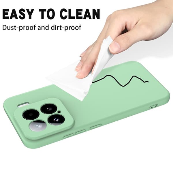 Matte Liquid Xiaomi 15 silikone cover - Grøn Green