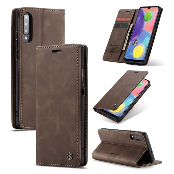 CaseMe Samsung Galaxy A70s Vintage Etui - Kaffe Brown