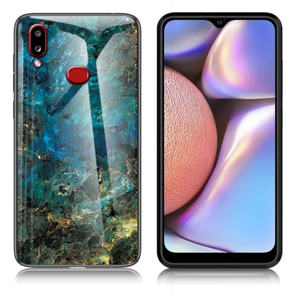 Fantasy Marmor Samsung Galaxy A10s skal - Smaragd Grön