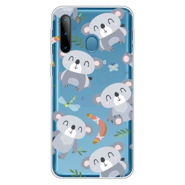 Deco Samsung Galaxy A21 kuoret - Koala Silver grey