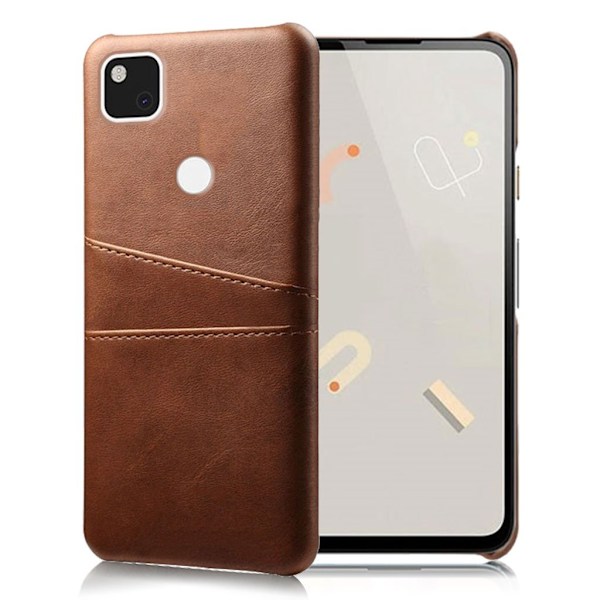 Dual Card cover - Google Pixel 4a - Kaffe Brown