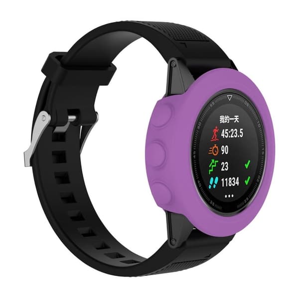 Garmin Fenix 5X Silikon ram - Lila Lila