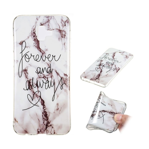 Samsung Galaxy J6 Plus (2018) marmor mønster etui - stil E Multicolor
