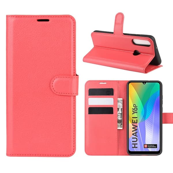 Classic Huawei Y6p flip etui - Rød Red