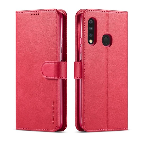 LC.Imeeke läder Samsung Galaxy A70e fodral - Röd Röd