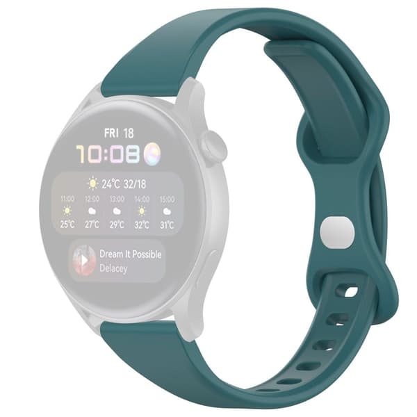 22mm silikonihihna Huawei-kelloon - Männyn Neulasen Vihreä Green