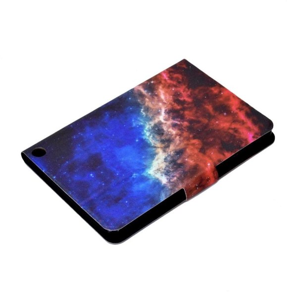 Amazon Fire 7 (2022) viileä kuvio nahkakotelo - Tähtiyö Multicolor