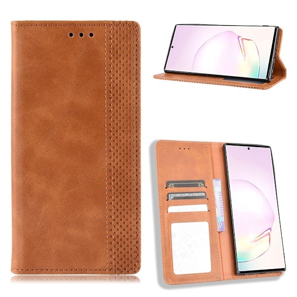 Bofink Vintage läder Samsung Galaxy Note 20 Ultra fodral - Brun Brun
