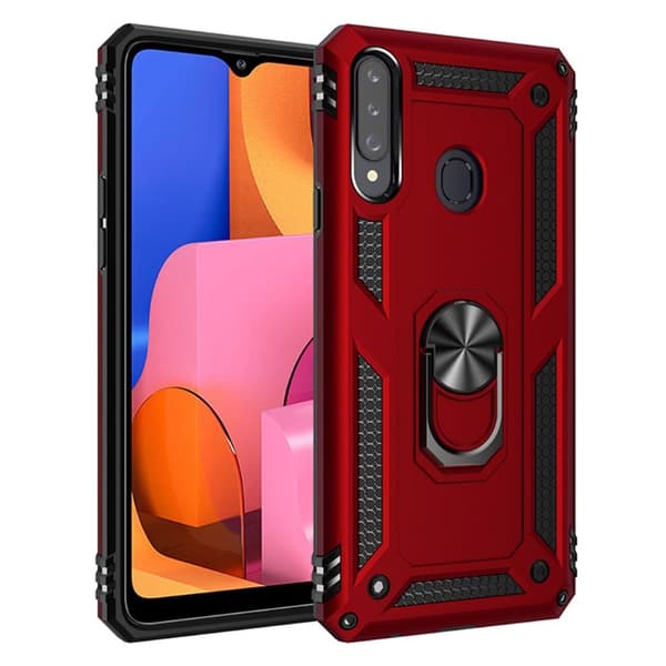 Bofink Combat Samsung Galaxy A20s cover – Rød Red