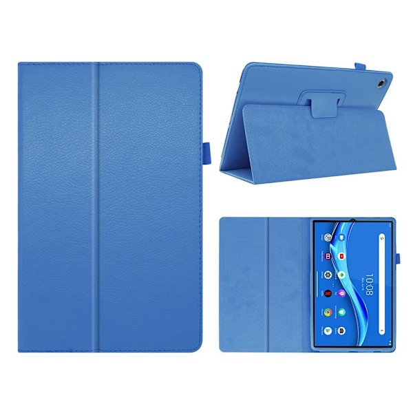Lenovo Tab M10 FHD Plus litchi-nahkakotelo - Vauvasininen Blue