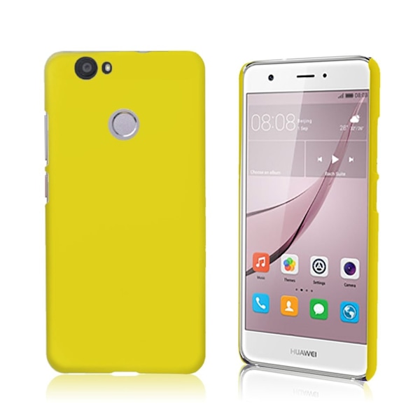 Huawei Nova gummibelagt plastikcover - Gul Yellow