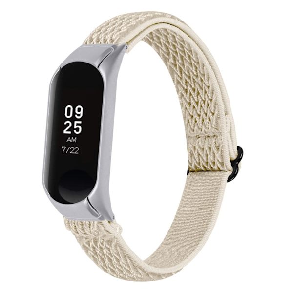 Xiaomi Mi Band 7 elastisk nylon-urrem - Aprikos Beige