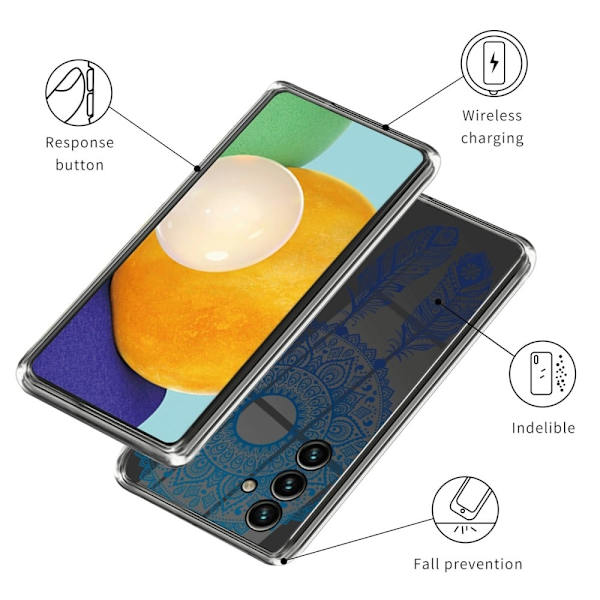 Deco Samsung Galaxy A24 4G Etui - Dream Catcher Blue