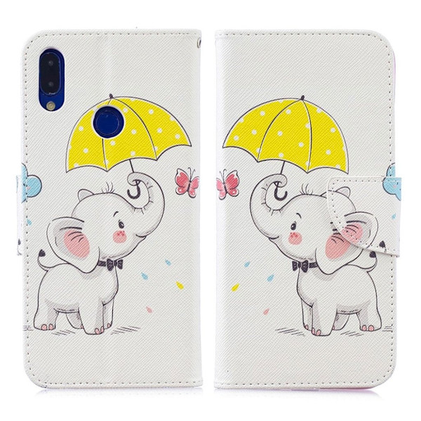 Wonderland Xiaomi Redmi Note 7 / Note 7 Pro / Note 7S etui – Elefant Holder en Paraply Multicolor